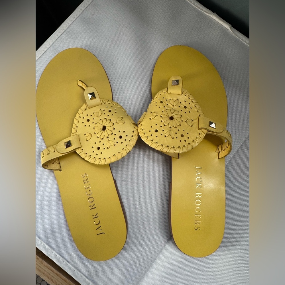 Yellow Jack Rogers sandals, worn once!